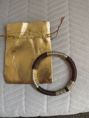 Allie+Bess Chocolate Brown Vinyl Bracelet